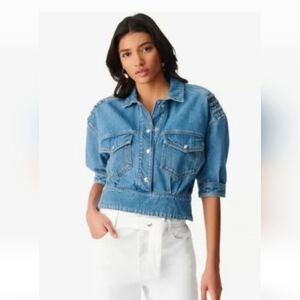 IRO Ambroise Denim Top Medium